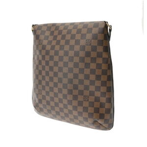 Louis Vuitton Bag Ebene Leather Musette Damier Brown Shoulder